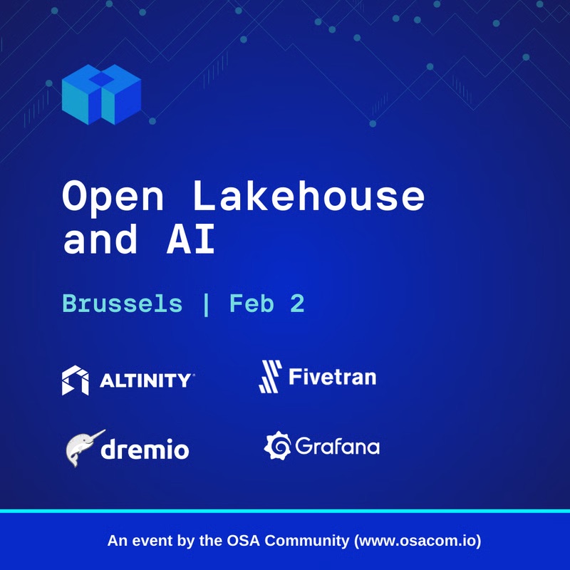 Join the Open Source Analytics Community and speakers from Altinity, Grafana, Fivetran, and Dremio.